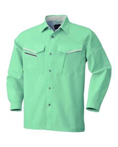 เสื้อแขนยาว สีเขียว/เทาเงิน ไซส์ SS