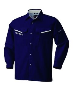เสื้อแขนยาว สีกรมท่า/เทาเงิน ไซส์ 5L