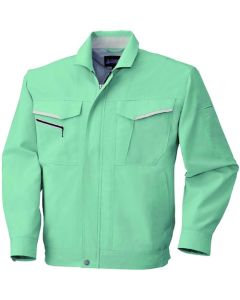 เสื้อแจ็คเก็ตแขนยาว สีเขียว/เทาเงิน ไซส์ S