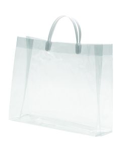 PVC Transparent Bag with Plastic Handle L ถุงละ 10แผ่น