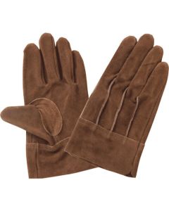 Brown Leather Gloves 10ชุด