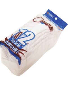 10G Cotton Knitted Work Glove with White PVC Dots (Bleached White) 1โหล