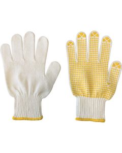 Synthetic Knitted Glove With PVC Dots โหลละ 12ชุด