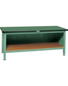 โต๊ะทำงานสำหรับงานหนัก (รับน้ำหนักได้ 3000 กก.) รุ่น TWZ ขนาด 1500 x 750 x สูง 740 มม. แบบพื้นฐาน สีเขียว