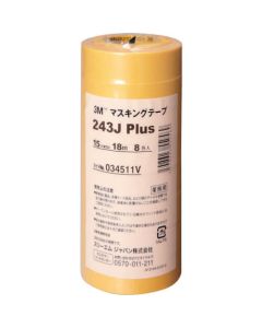แถมเทปกาว 243J Plus 15มม. x 18ม. 8 ม้วน