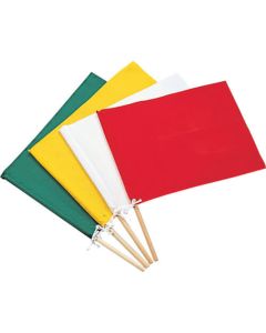 ธงทอมือ สีเขียว ผ้าฝ้าย 300 (450) x 420 มม. + แท่งไม้
