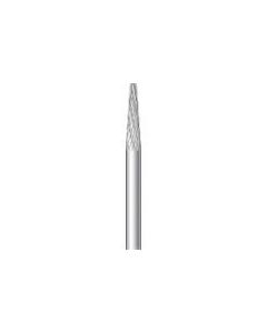 ดอกคาร์ไบด์ปลายกลมเรียว (double cut) เส้นผ่านศูนย์กลางใบมีด 3mm ความยาวใบมีด 13mm