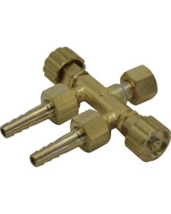 Double Outlet Valve for Oxygen 1อัน