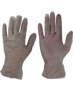 Antibacterial Plastic Disposable Gloves กล่องละ 100 แผ่น