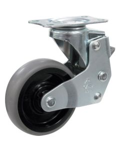 แผ่นรองกันกระแทก Hammer Cushion Shizuka Series แบบหมุน SP พร้อมล้ออีลาสโตเมอร์ B 75 มม.