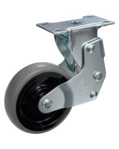 ล้อยางอีลาสโตเมอร์แบบยึดติดแผ่น Hammer Cushion Shizu Series B รวม 75 มม.