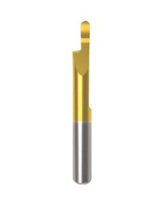 เม็ดมีดเซาะร่องสำหรับส่วนปลายเซาะร่อง R แบบเต็ม การเคลือบ TiN GA104 Z200.100.12.60. แอล