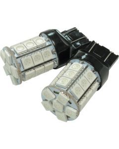 หลอดไฟ LED T20 แบบลิ่มคู่ 3 ชิป 27 SMD R