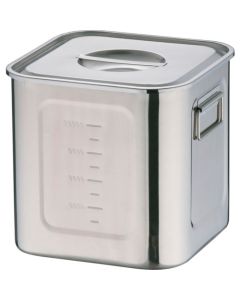 หม้อครัวทรงสี่เหลี่ยมลึก EcoClean UK 18-8 ขนาด 24 ซม.