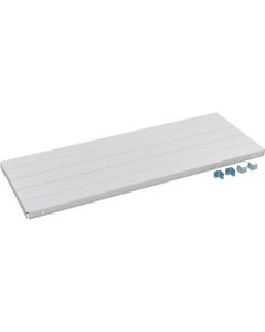 ชั้นวางของแบบ CB ชนิดกึ่งไม่ต้องใช้สลักเกลียว เหมาะสำหรับงานเบาถึงปานกลาง ขนาด 1500 x 600 มม. พร้อมขายึด สีขาว (WG)