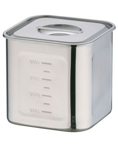 หม้อครัวทรงสี่เหลี่ยมลึก EcoClean UK 18-8 ขนาด 18 ซม.