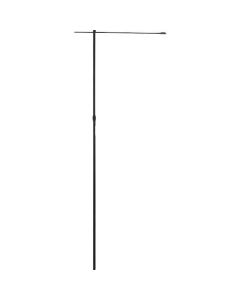 เสาโนโบริ (เสาโนโบริ) เสาโนโบริ สีดำ A-BK ความยาวรวม 1600-2900mm แบบยืดหดได้ 2 ระยะ