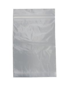 ถุงพลาสติกโพลีเอทิลีนแบบมีซิป หนา 0.08 มม. ขนาด 100 x 70 มม. บรรจุ 200 ถุงต่อแพ็ค