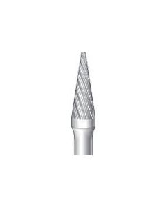 คาร์ไบด์คัตเตอร์เทเปอร์ (double cut) เส้นผ่านศูนย์กลางใบมีด 8.0mm ความยาวใบมีด 22.0mm