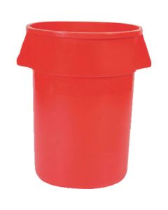 คอนเทนเนอร์เดรัจฉานทรงกลมมีสลิท 121.1L สีแดง