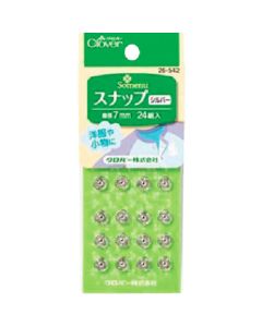 Snap 7mm สีเงิน 24 คู่ รวมอยู่ด้วย