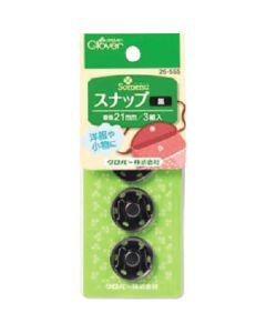 Snap 21mm. สีดำ