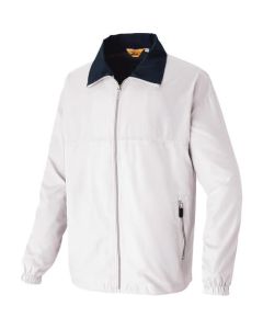 เสื้อแจ็คเก็ตตาข่ายหลัง (unisex) สีขาว 3L
