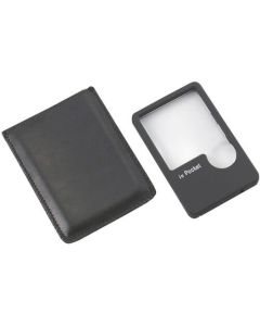 Portable Pocket Magnifier with LED light 2&5X 1อัน