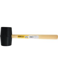 ค้อนยางดำ 330mm x 107mm (D63)