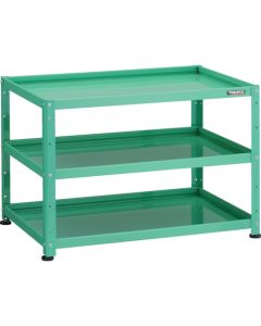 ชั้นวางของแบบติดน็อตขนาดเล็ก รุ่น Birdie Wagon Rack ขนาด 900 x 600 มม. 3 ชั้น สีเขียวอ่อน