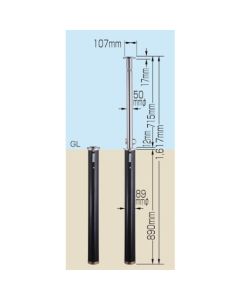 Stainless Steel Bollard(Embedded Type) 1เส้น