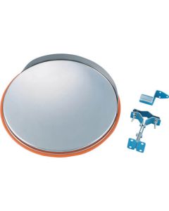 กระจกโค้งเล็ก (แบบสแตนเลส) Kabemaru SS45 474 mm Φ สีส้ม พร้อมขายึด