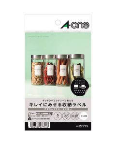 Water-resistant Label ชุดละ 5แผ่น
