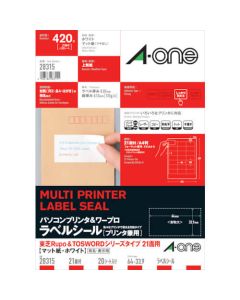 สติ๊กเกอร์ฉลาก PC & word processor Toshiba 21 แผ่น