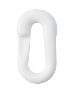 ข้อต่อโซ่พลาสติก สีขาว PJ-8W 28 x 53.5 (เส้นผ่านศูนย์กลางเส้นลวด 8Φ) ชุด 2 อัน