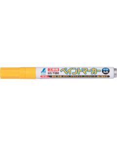 ปากกาเขียนสีสำหรับงานก่อสร้าง ขนาดกลาง ปลายกลม สีเหลือง แพ็คละ 6 ด้าม