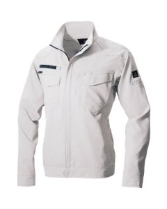 เสื้อเบลาส์ฤดูร้อนแขนยาว (unisex) สีเทาเงิน L