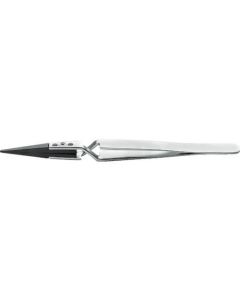 ESD Replaceable Plastic Tips Tweezers Reverse Action 1เส้น
