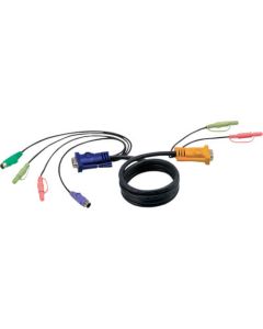 สายเคเบิล PS/2 KVM รองรับระบบเสียง SPHD ชนิด 1.8 ม