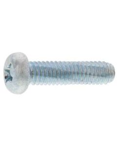 Trivalent zinc cr+3 color white FT screw (Pan) 5 X 20  กล่องละ 2,500 เส้น