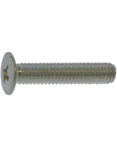 Trivalent zinc cr+3 color white Lamimate Machine Screw 4 X 20  กล่องละ 500 เส้น