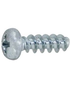 Trivalent zinc cr+3 color white PT screw (1412-H2 4 X 10  กล่องละ 1,000 เส้น