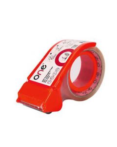 เทปปิดกล่องพร้อมที่ตัด 48 มม. x 45 หลา ใส ONE