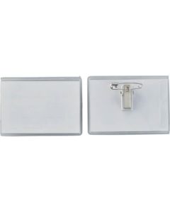 ป้ายชื่อแบบนามบัตร (ซองอ่อน) NF-45-T ขนาดภายใน 50 x 75 มม. ชุด 5 ชิ้น พร้อมคลิปหนีบ 2 การใช้งาน