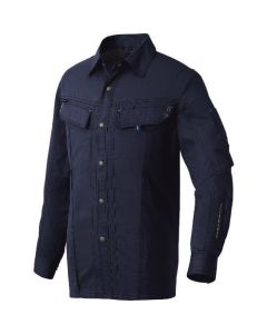 เสื้อเชิ้ตแขนยาว (unisex) สีกรมท่าเข้ม LL