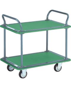 2 Flat Shelf Cart w/2 Handles