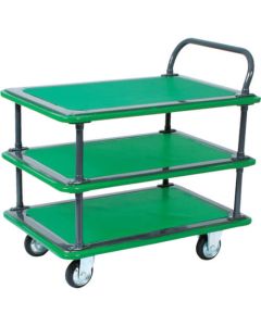 3 Flat Shelf Cart