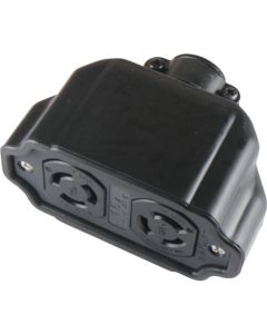 ตัวต่อสายดินแบบขั้วต่อคู่แบบตะขอ 2P15A125V