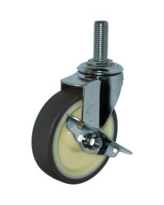 Threaded Type Caster 320EA Series  (nylon wheel urethane car/stainless steel metal fittings)