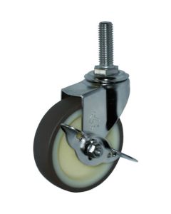Threaded Type Caster 320EA Series  (nylon wheel urethane car/stainless steel metal fittings)